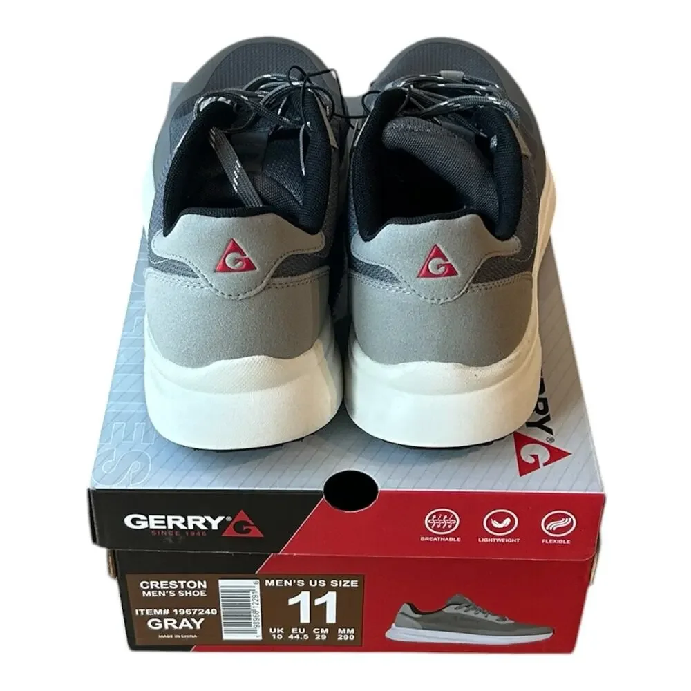 Gerry Men's Creston Shoe, Lightweight, Lace Up, Gray, Size 11